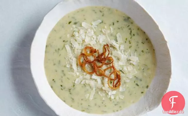 Gebratene Kartoffel-Lauch-Suppe