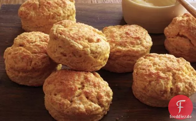 Mit Kürbis-Parmesan Kekse