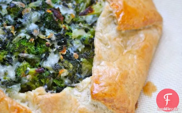 Rustikale Brokkoli & Spinat Kuchen Rezept