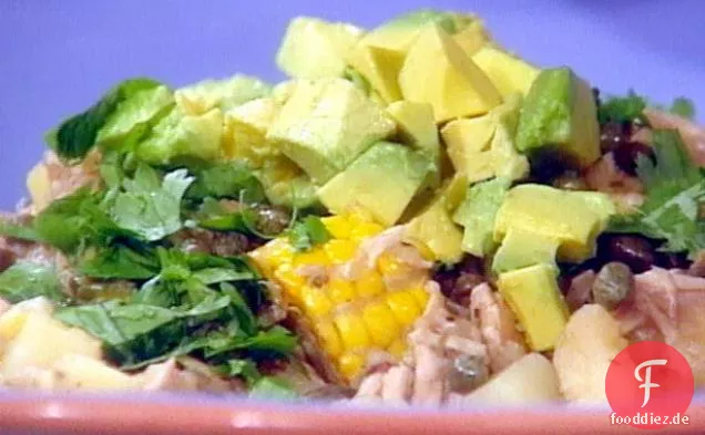 Kolumbianisches Huhn, Mais und Kartoffeleintopf: Ajiaco