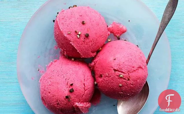 Himbeer-Buttermilch-Sorbet