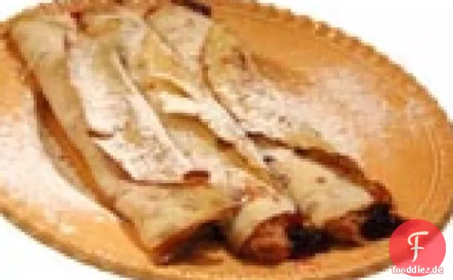 Ungarische Crêpes mit Erdnussbutter und Marmelade: Palacsinta