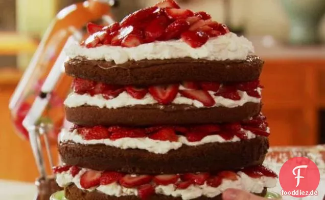 Erdbeere Schokolade Schicht Kuchen