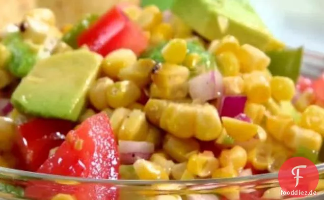 Feuer gerösteter Mais Salsa