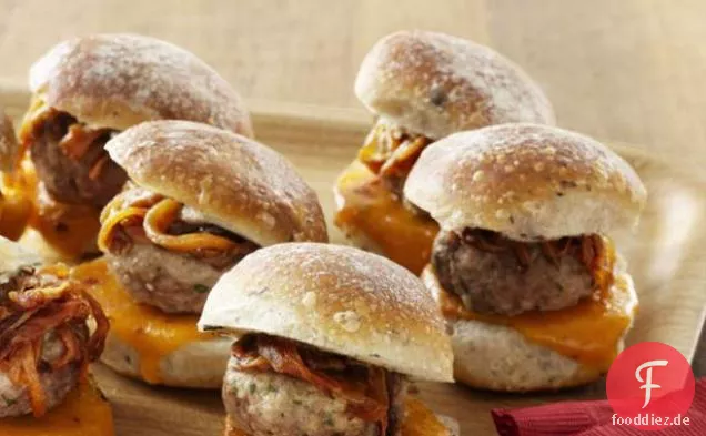 Mini Cheeseburger Schweinefleisch