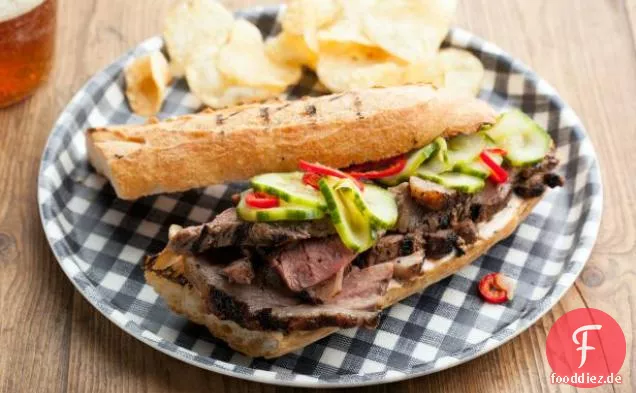 Gegrilltes Lamm-Sandwiches