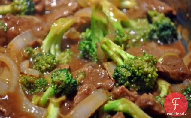 Ingwer-Rindfleisch mit Brokkoli