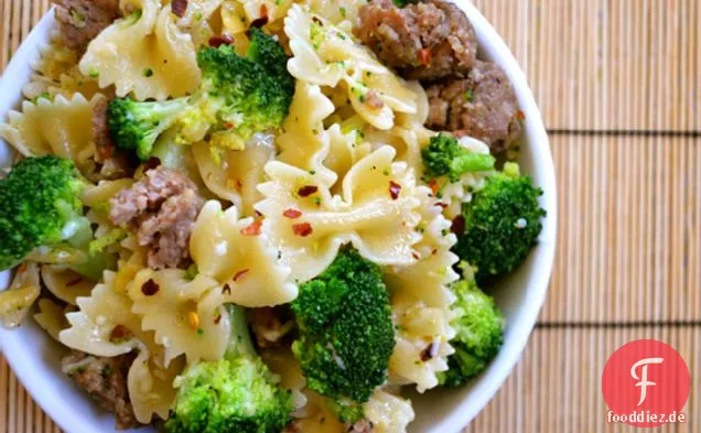 Würzige Wurst & Brokkoli Pasta