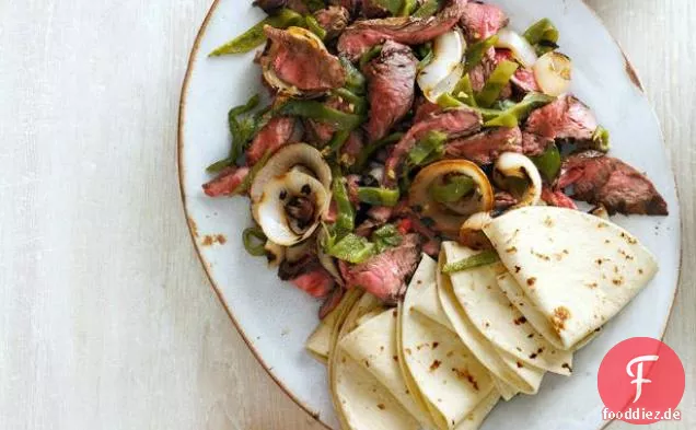 Flank Steak und Rajas Fajitas