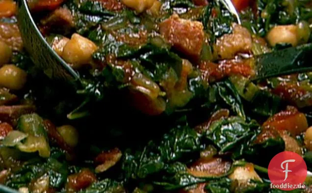 Neelys Kichererbsen-Schinken-Mangold-Suppe