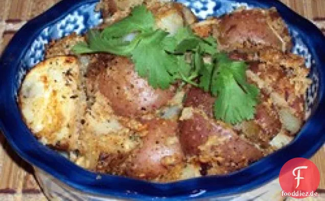 Au-Gratin-Kartoffeln auf dem Grill