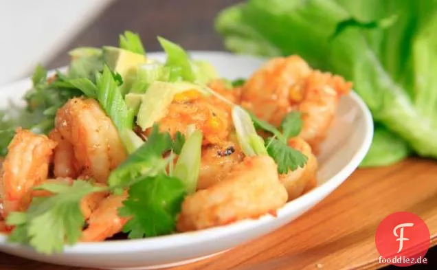 Sweet n' Spicy Shrimp Salat Tacos