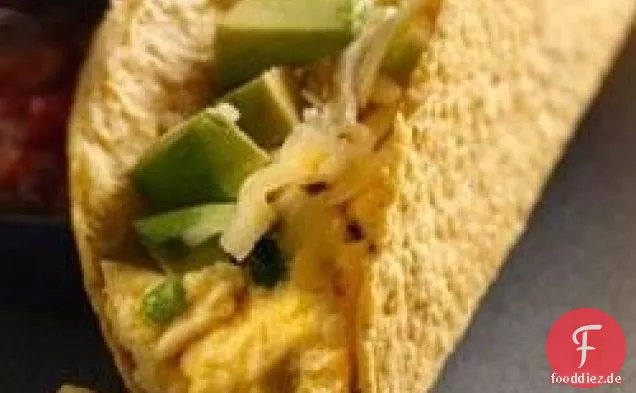 Cheesy Ei Frühstück Tacos
