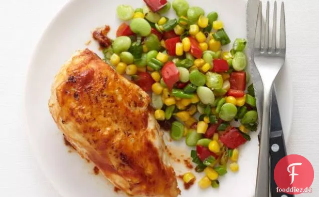 Grillhähnchen mit Succotash