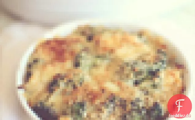 Einfache käsige Brokkolisuppe