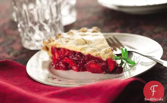Apfel Cranberry Himbeerkuchen