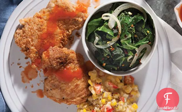 Pikante Pfanne gebratenes Huhn mit scharfer Sauce