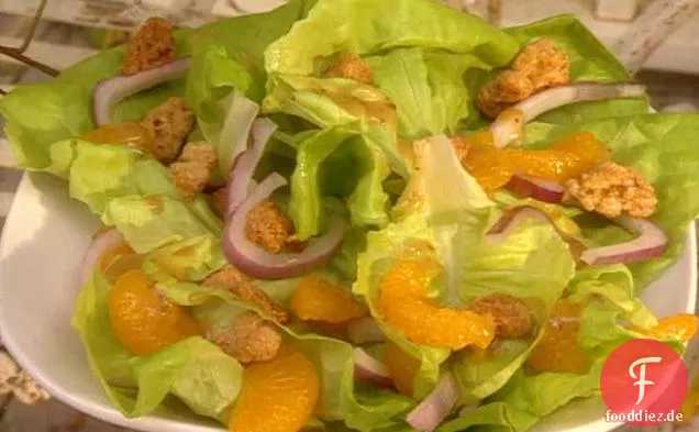 Kandierter Walnussbutter-Salat