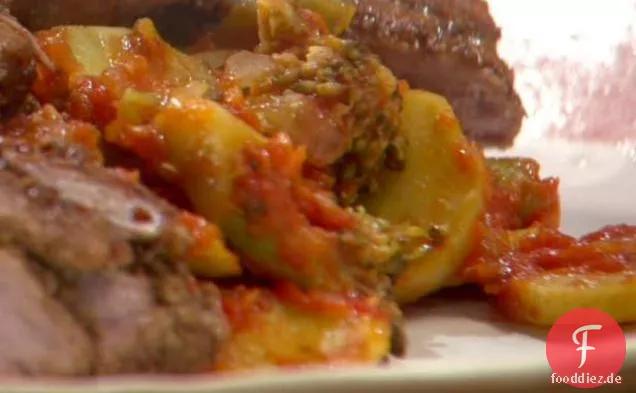 Brokkoli und Tomateneintopf