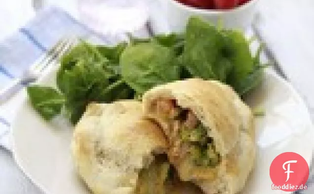 Cheesy Schinken Und Brokkoli Calzone