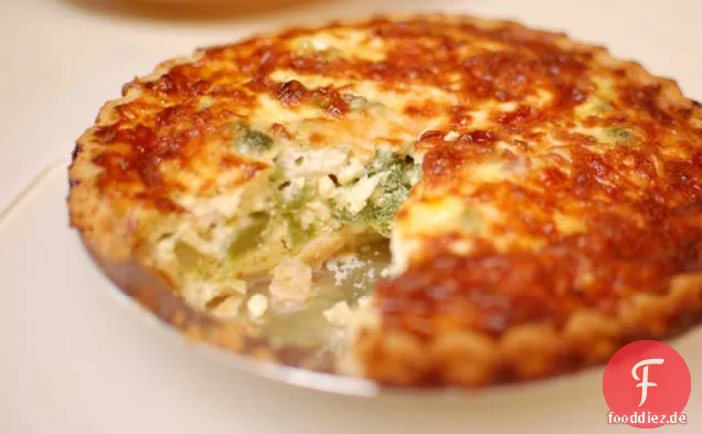 Einfache Brokkoli-Schinken-Quiche