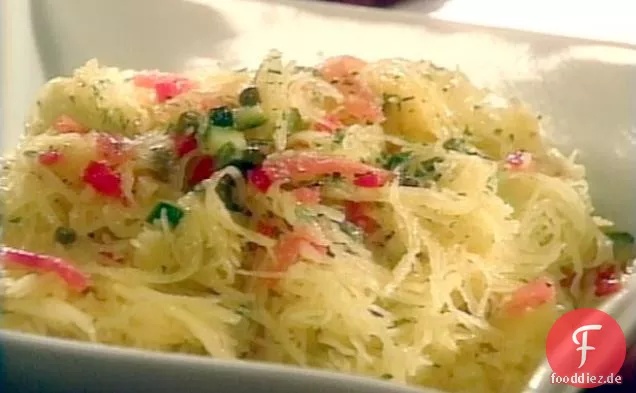 Spaghetti Squash mit Zitrone und Kapern