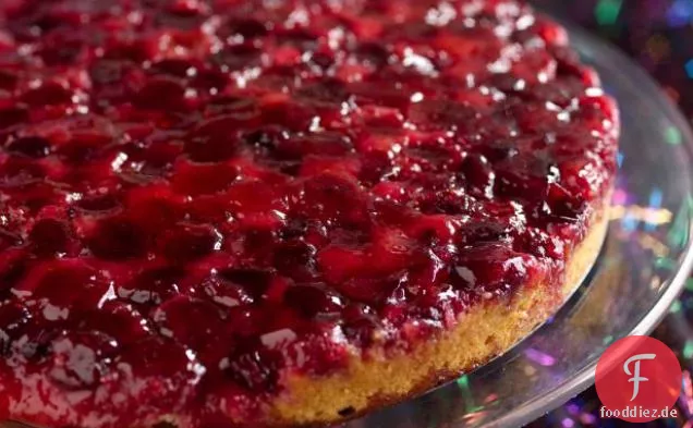 Cranberry oben-Seite unten Kuchen