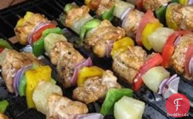 Chili Limette Huhn Kabobs