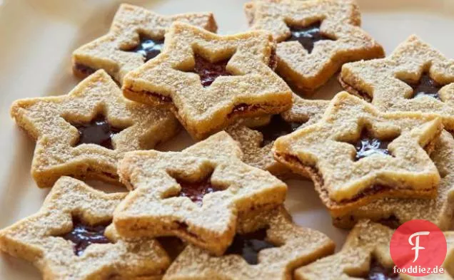 Linzer Stern Sandwich Kekse
