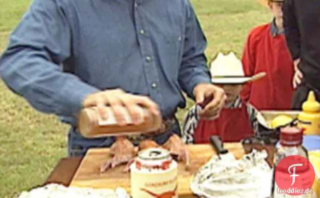Gegrillte Wachteln im Texas-Stil