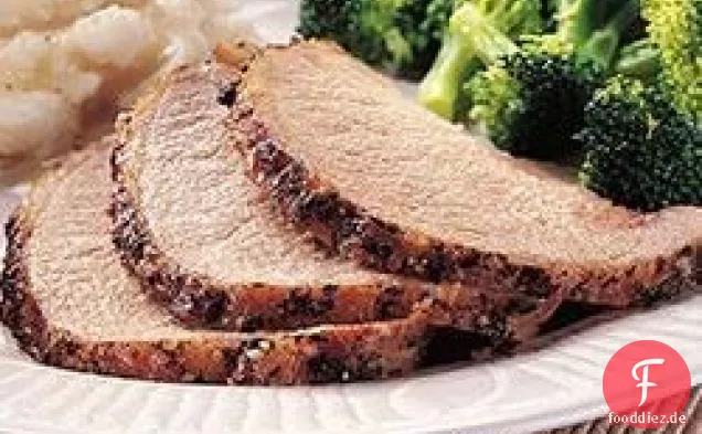 Schweinebraten mit der besten Schweinelende der Welt.