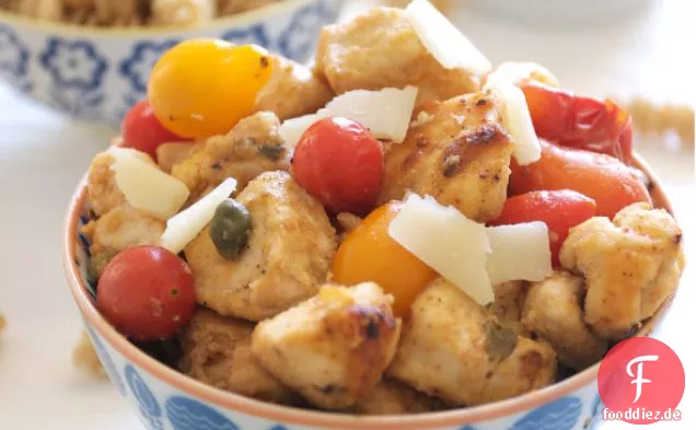 Huhn mit Kapern und Tomaten