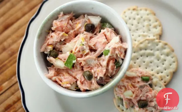 Zitronen-Kapern-Lachs-Salat