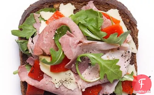 Schinken-und Käse-Tartine