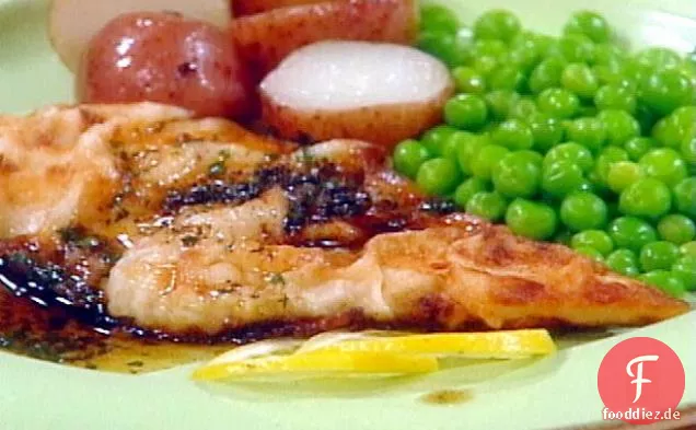 Sole Meuniere mit Balsamico-Sauce aus brauner Butter