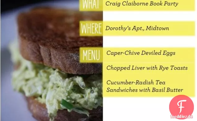 Caper-schnittlauch Gefülltem Ei-Sandwiches