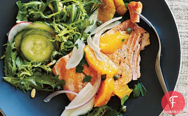 Arctic Saibling mit Orange-Caper Relish