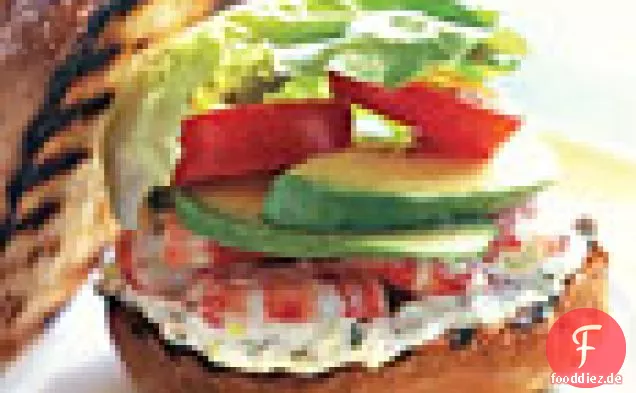 Garnelen-Sandwiches mit Estragon-Kapern-Mayonnaise