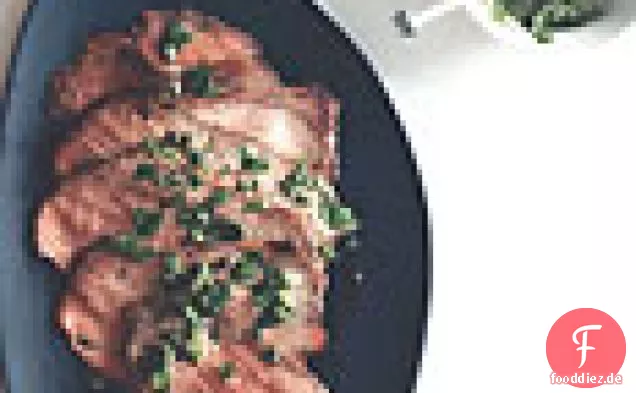 Roastbeef mit Jakobsmuschel-Kapern-Grüne Sauce