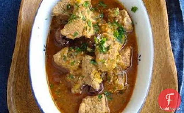 Gedünstetes Schweinefleisch