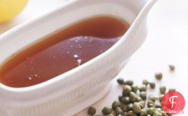Braune Butter und Zitronensauce