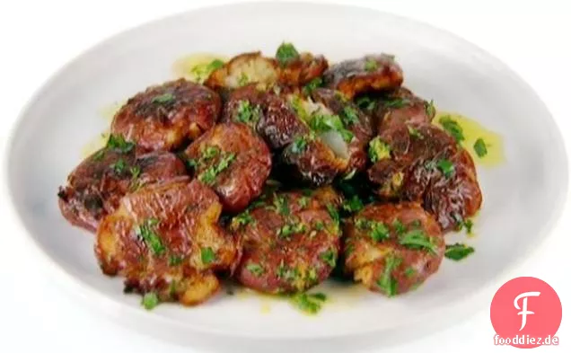 Gebratene Kartoffelpüree mit Zitronen