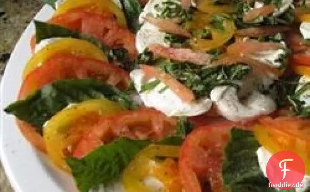 Tamis dreifarbiger Caprese-Salat