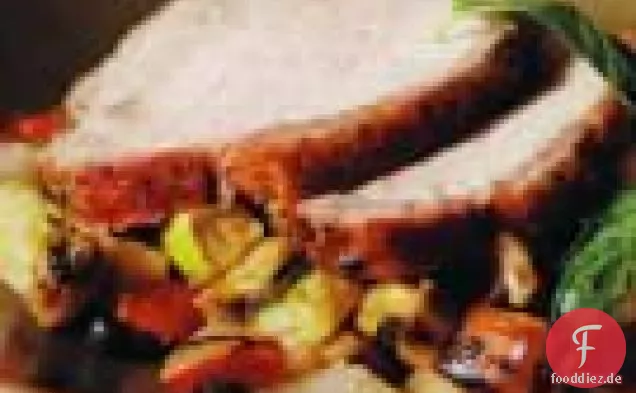 Spice-rubbed Schweinefilet Mit Ratatouille