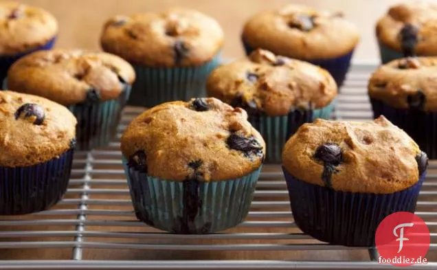 Glutenfreie Blaubeermuffins