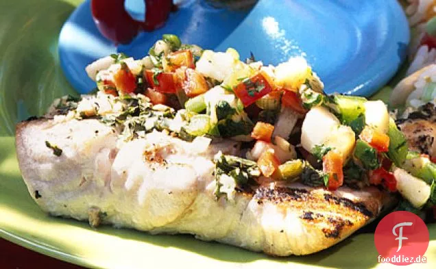 Montego Bay gegrillter Fisch mit karibischer Salsa