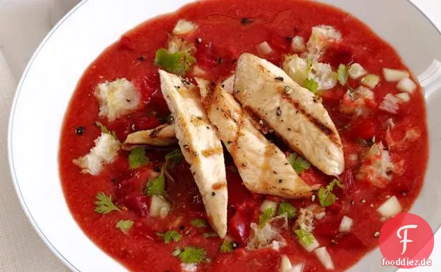 Gazpacho Mit Kalk Huhn