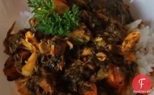 Petersilie Spinat Hühnereintopf