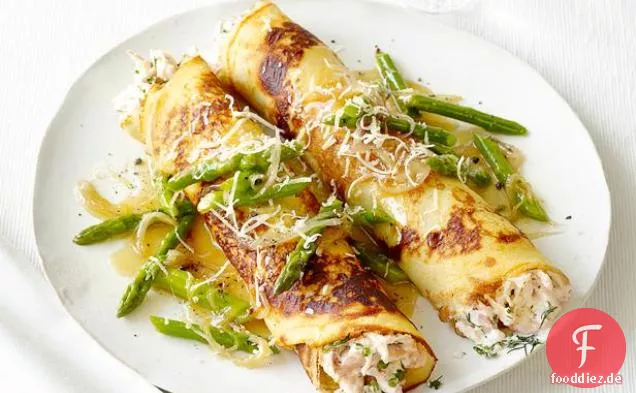 Hähnchen-Spargel-Crêpes