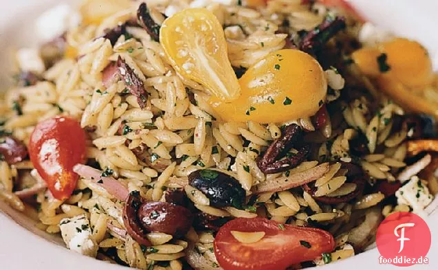 Orzo-Salat nach Niçoise-Art